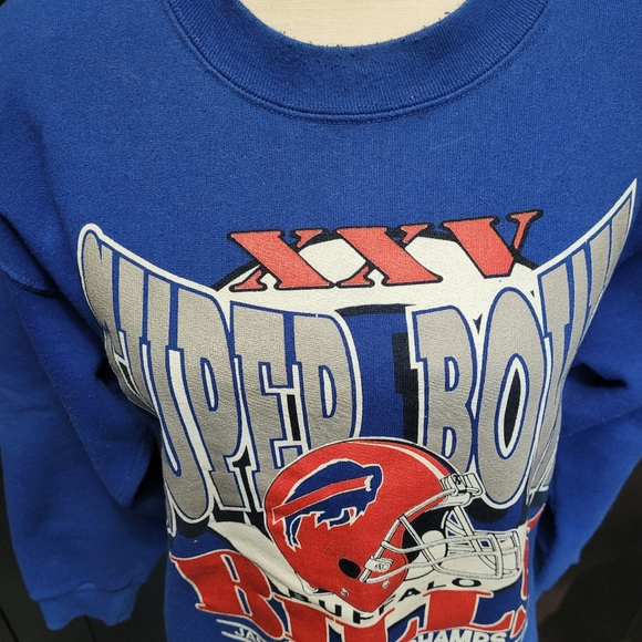 Vintage 1990 Buffalo Bills AFC Champs, 1991 Super Bowl XXV sweatshirt - Picture 3 of 7
